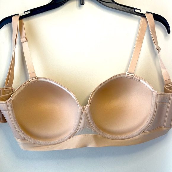 Cacique Lane Bryant tan push-up, convertible bra 38DD - Picture 4 of 9